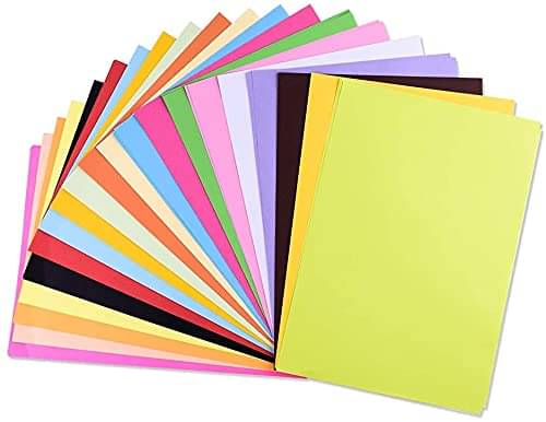     			viDixn (VIDX-5) Multicolour A4 Size Sheet, 50 Piece 5 Sheets Each Colour Printing Papers, Art & Craft Paper Sheets, Double Sided Coloured DIY Craft Smooth Finish for Home, School, Office (Pack-1)