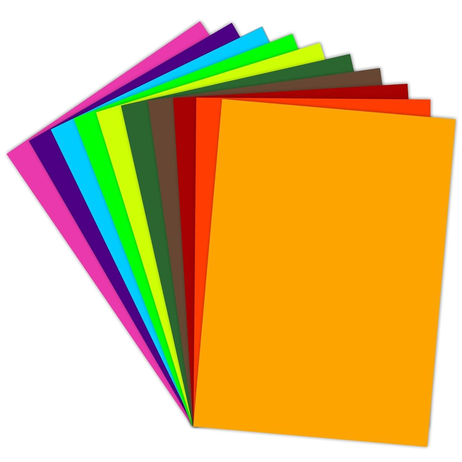     			viDixn (VIDX-8) Multicolour A4 Size Sheet, 50 Piece 5 Sheets Each Colour Printing Papers, Art & Craft Paper Sheets, Double Sided Coloured DIY Craft Smooth Finish for Home, School, Office (Pack-1)