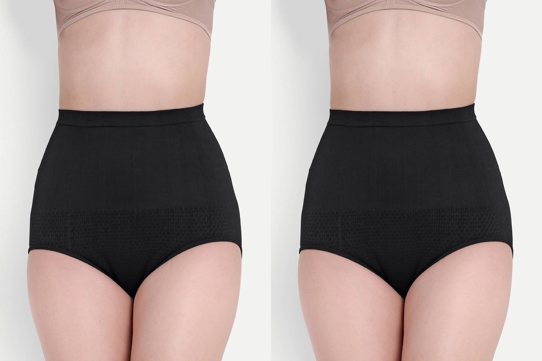 CALBO N Pack of 2 Cotton Women's Tummy Tucker ( Black )     			CALBO N Pack of 2 Cotton Women's Tummy Tucker ( Black )