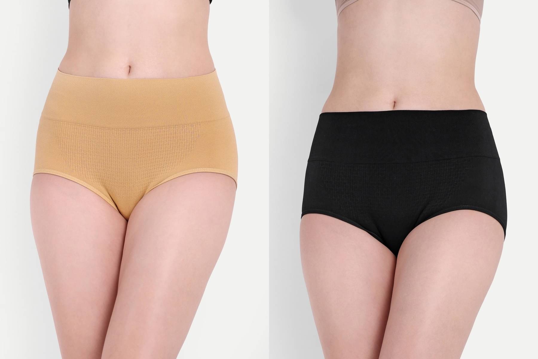     			CALBO N Pack of 2 Cotton Women's Tummy Tucker ( Black )