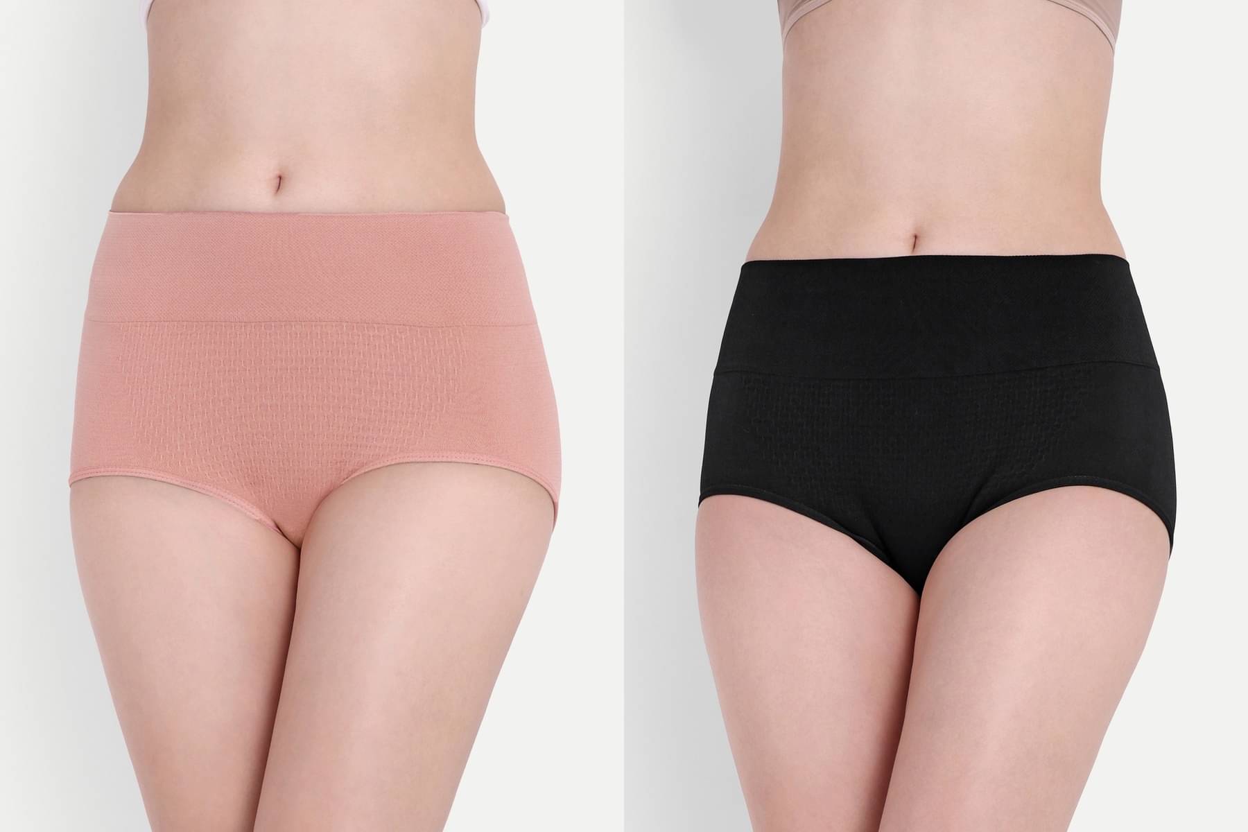     			CALBO N Pack of 2 Cotton Women's Tummy Tucker ( Black )