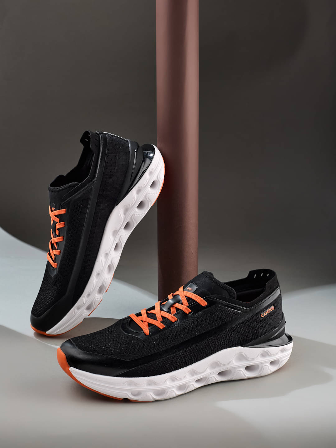Campus COIL PRO Black Men's Sports Running Shoes Campus COIL PRO Black Men's Sports Running Shoes