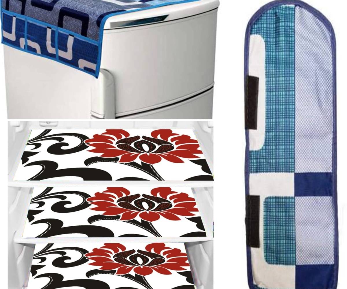 DPA Collection PVC Abstract Printed Fridge Mats ( 44 29 ) Pack of 5 - Blue DPA Collection PVC Abstract Printed Fridge Mats ( 44 29 ) Pack of 5 - Blue