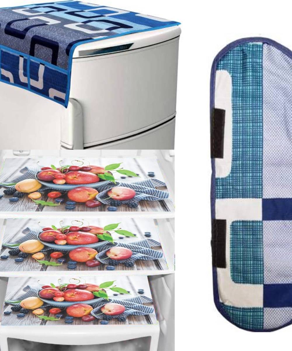 DPA Collection PVC Abstract Printed Fridge Covers ( 44 29 ) Pack of 5 - Blue DPA Collection PVC Abstract Printed Fridge Covers ( 44 29 ) Pack of 5 - Blue