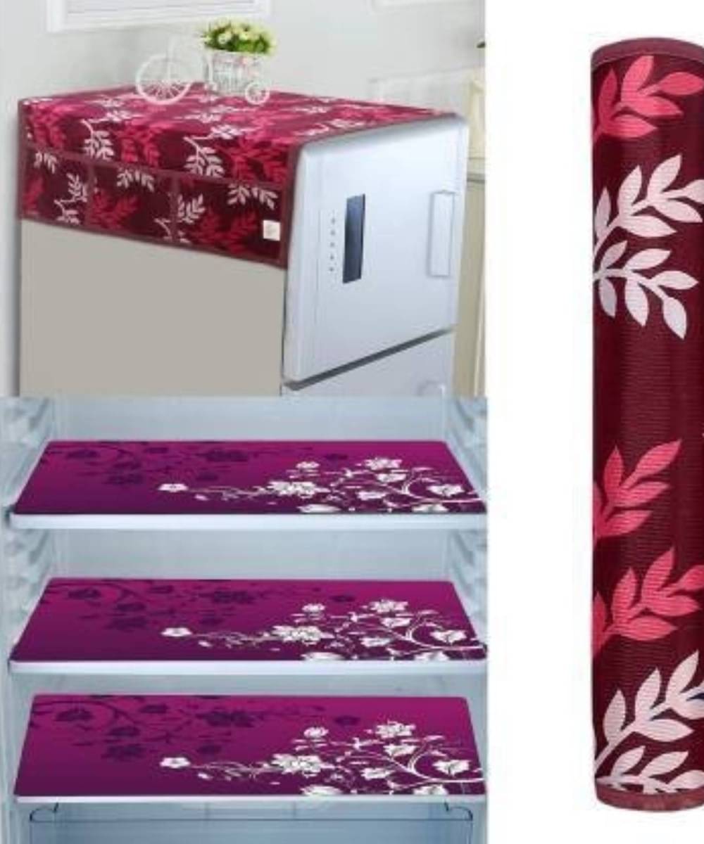 DPA Collection PVC Floral Fridge Covers ( 44 29 ) Pack of 5 - Pink     			DPA Collection PVC Floral Fridge Covers ( 44 29 ) Pack of 5 - Pink