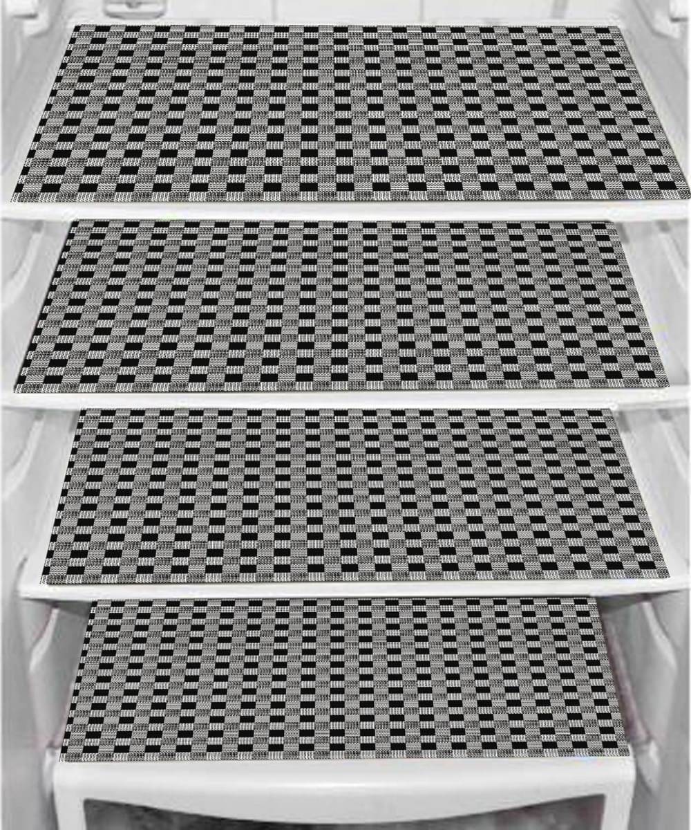 DPA Collection PVC Small Checks Fridge Mats ( 44 29 ) Pack of 4 - Multicolor DPA Collection PVC Small Checks Fridge Mats ( 44 29 ) Pack of 4 - Multicolor