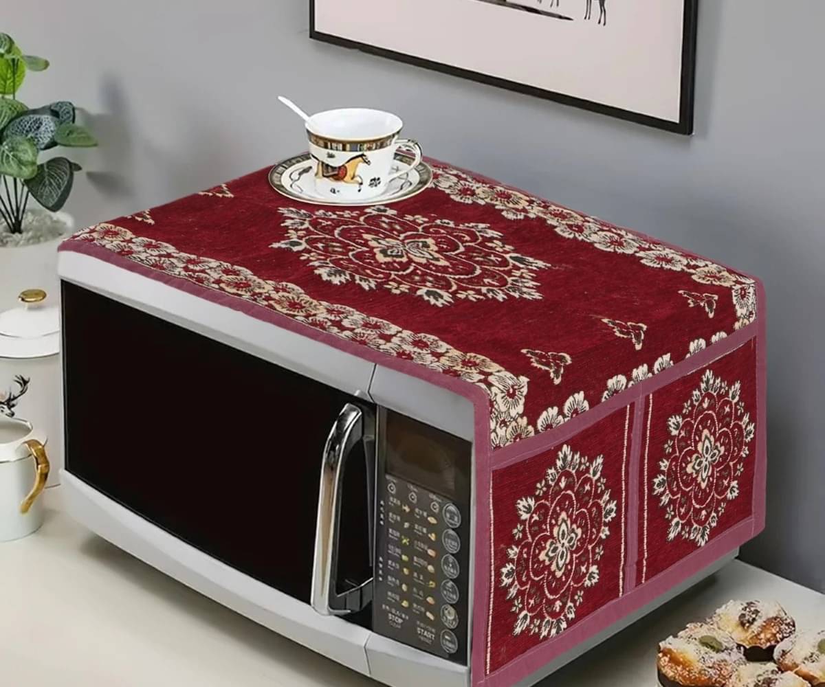     			DPA Collection Single Others Maroon Microwave Oven Cover -