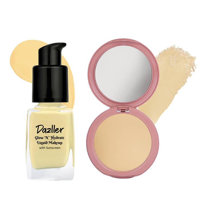     			Dazller Matte Liquid For All Skin Types Skin Medium Foundation Pack of 2