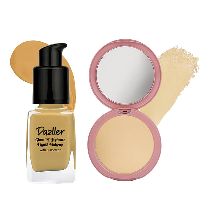     			Dazller Matte Liquid For All Skin Types Skin Tan Foundation Pack of 2