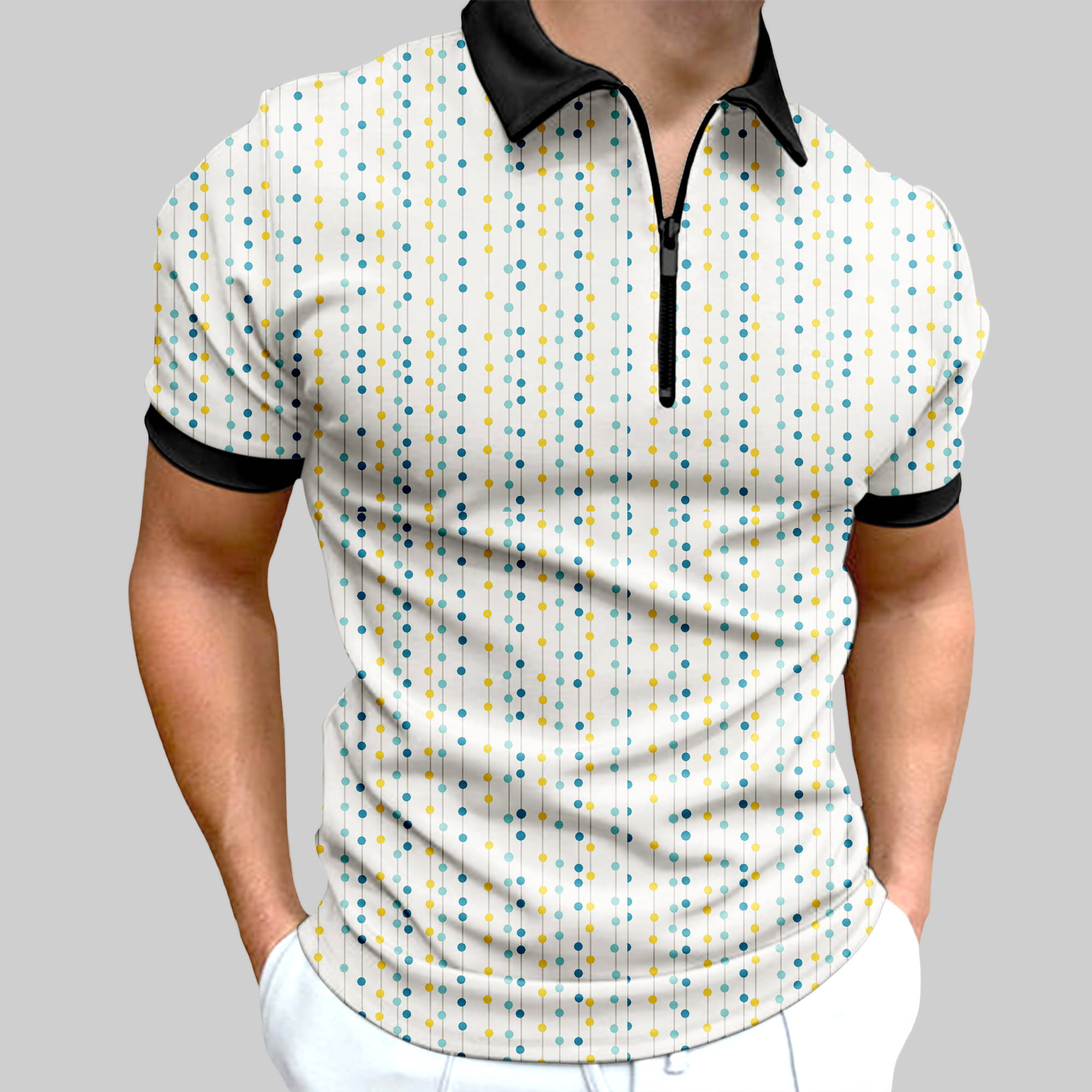 FTX Men Lycra Regular Fit Printed Polo T Shirt ( Blue ) FTX Men Lycra Regular Fit Printed Polo T Shirt ( Blue )