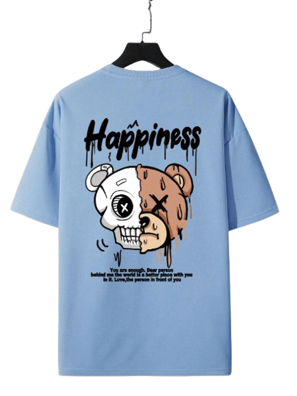     			Glito Men Cotton Oversized Fit Printed T-Shirt ( Lavender )