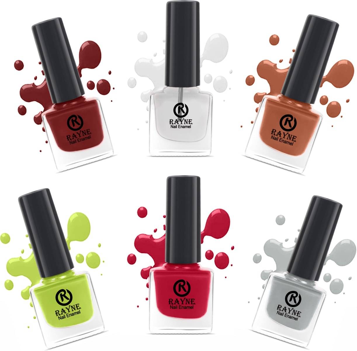     			RAYNE Multi Nail Polish 30 ( Pack of 6 )