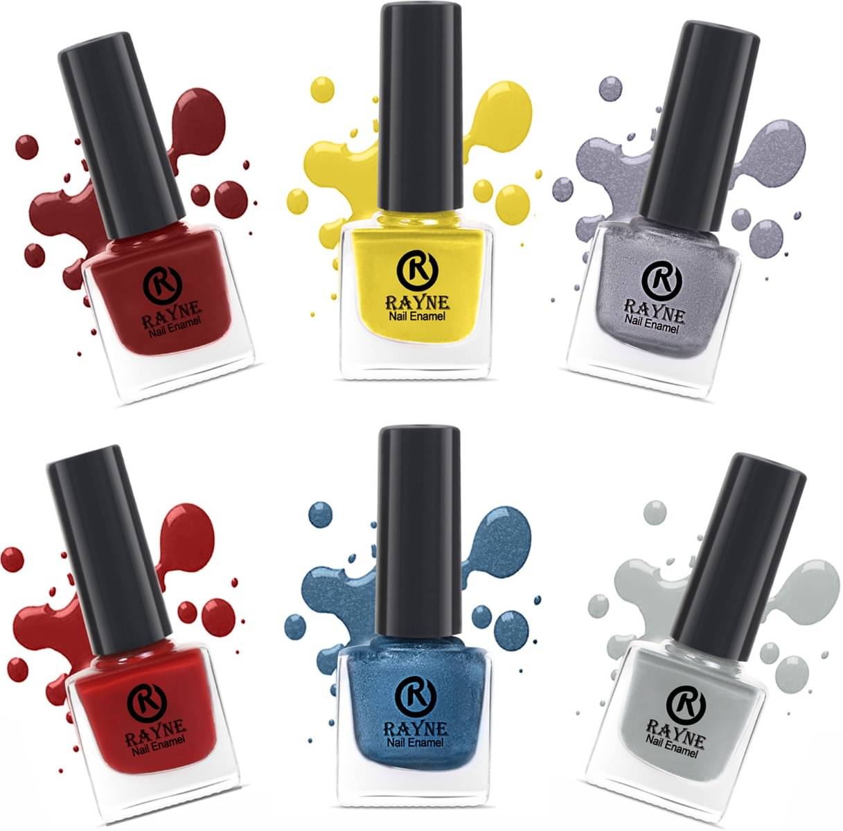     			RAYNE Multi Nail Polish 30 ( Pack of 6 )