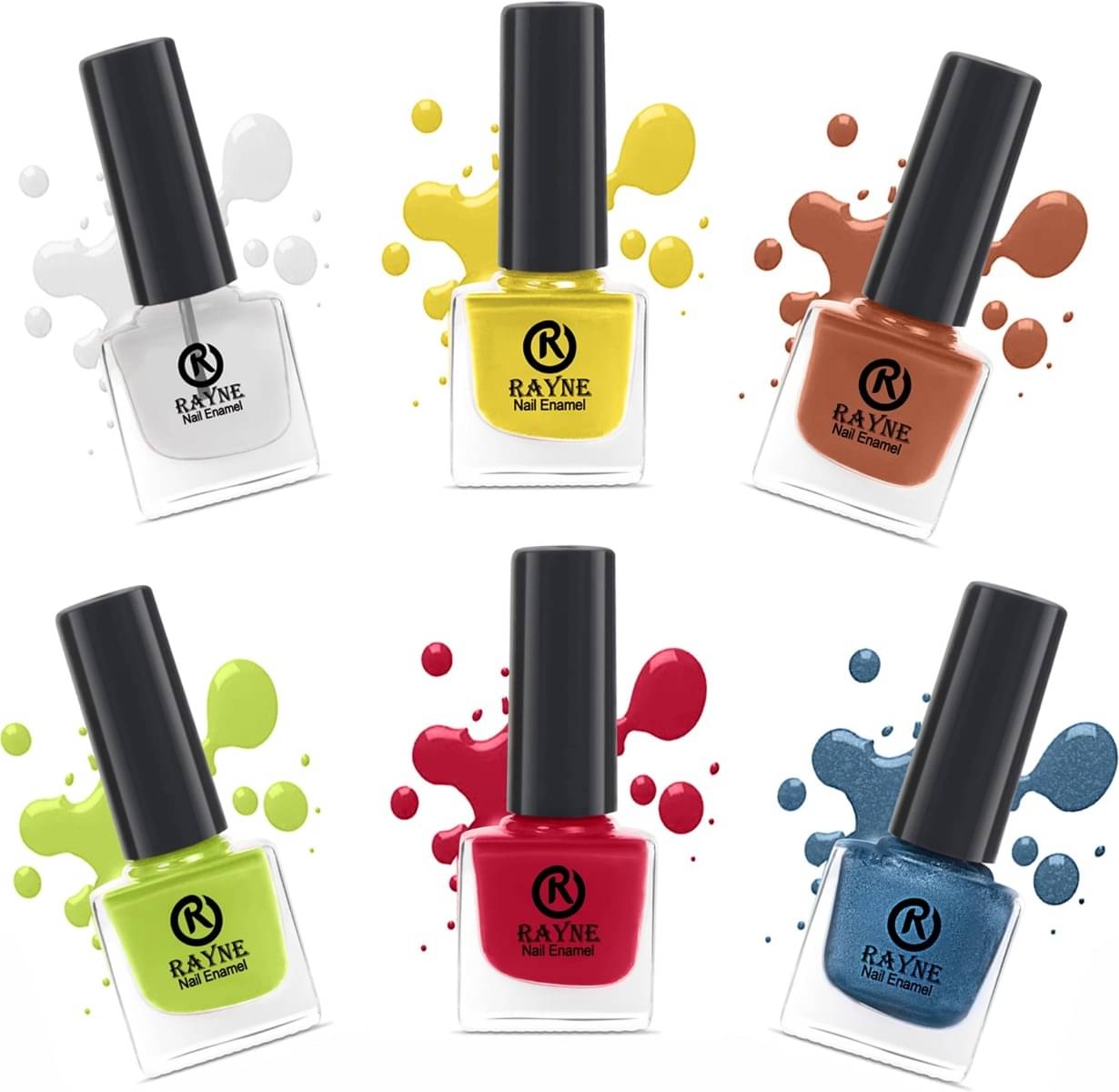     			RAYNE Multi Nail Polish 30 ( Pack of 6 )