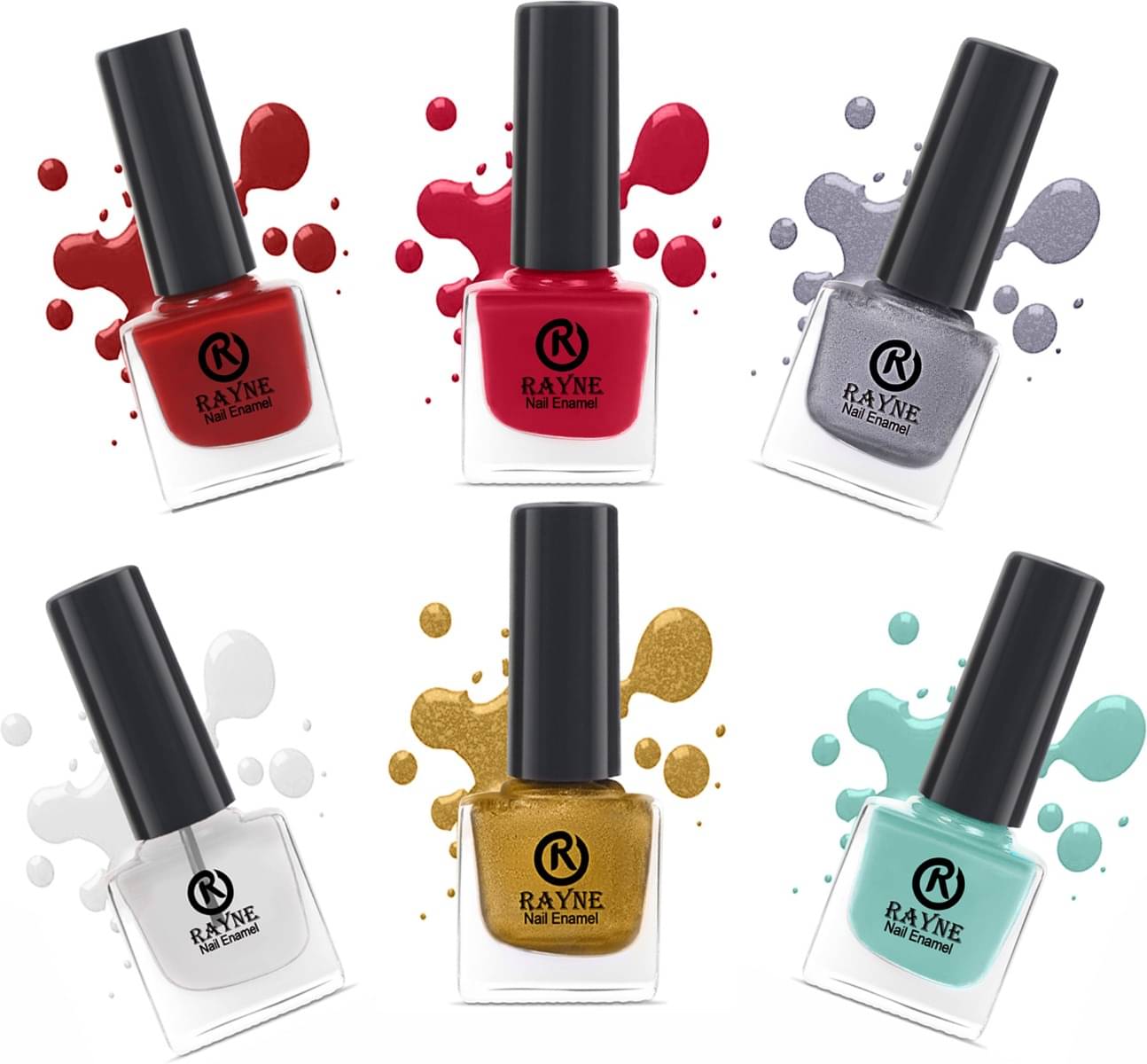     			RAYNE Multi Nail Polish 30 ( Pack of 6 )