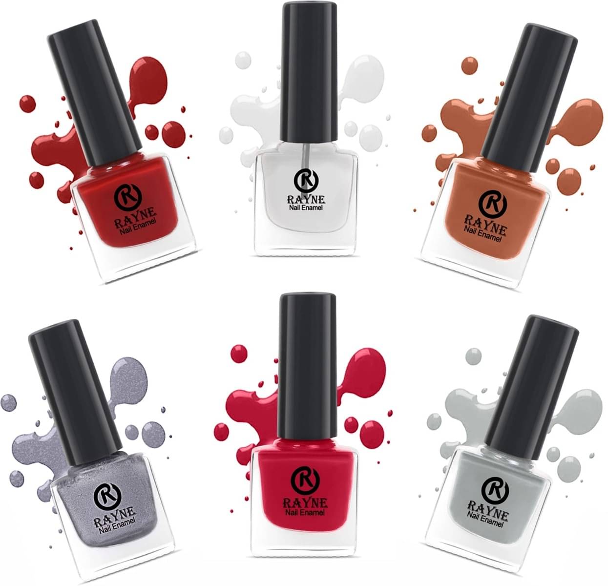     			RAYNE Multi Nail Polish 30 ( Pack of 6 )