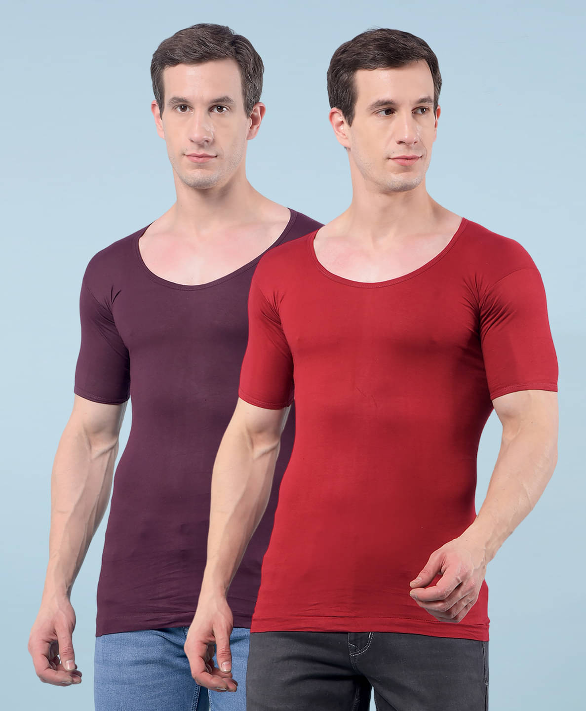     			RKG Pack of 2 Cotton Blend Basic Vest For Men ( Multicolor5 )