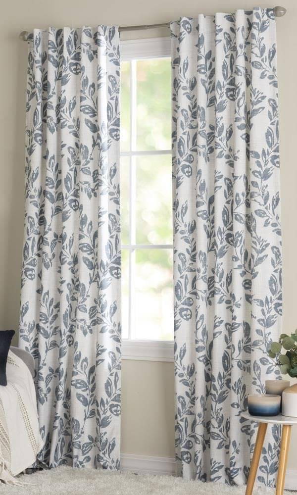     			S23 Graphic Room Darkening Eyelet Curtain 9 ft ( Pack of 1 ) - White