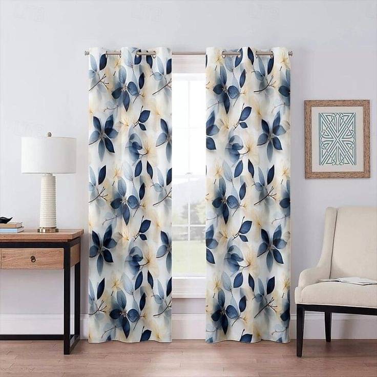     			S23 Graphic Room Darkening Eyelet Curtain 9 ft ( Pack of 1 ) - Yellow