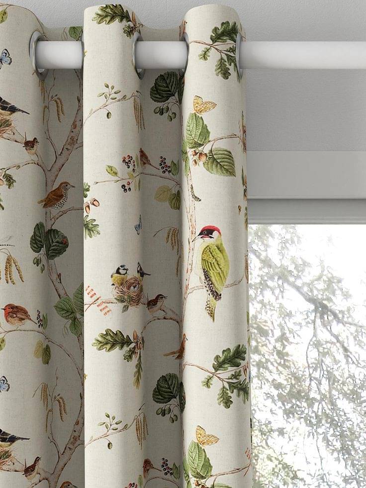     			S23 Graphic Room Darkening Eyelet Curtain 7 ft ( Pack of 1 ) - White