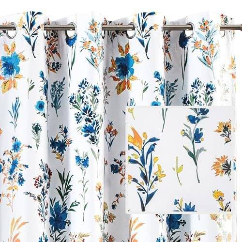     			S23 Graphic Room Darkening Eyelet Curtain 5 ft ( Pack of 1 ) - White