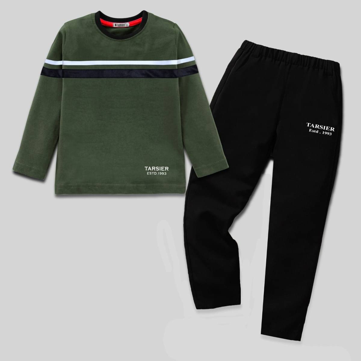     			Tarsier Pack of 1 Boys Cotton Blend T-Shirt & Pants Set ( Multicolor )