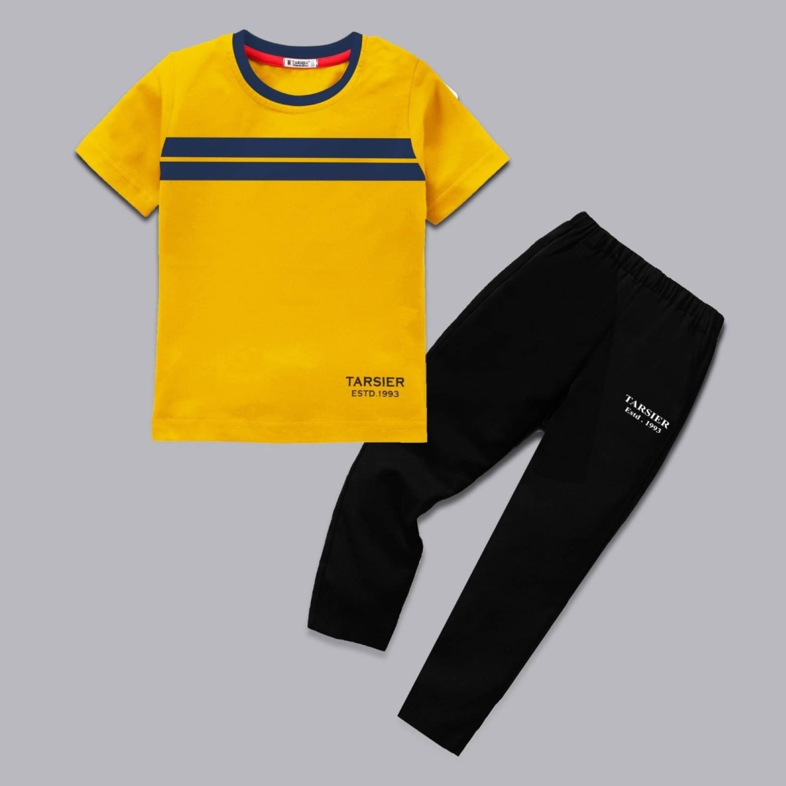     			Tarsier Pack of 1 Boys Cotton T-Shirt & Pants Set ( Multicolor )