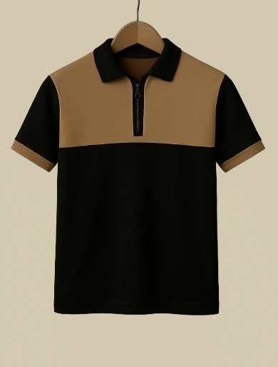 Try This Men Cotton Blend Regular Fit Colorblock Polo T Shirt ( Brown ) Try This Men Cotton Blend Regular Fit Colorblock Polo T Shirt ( Brown )