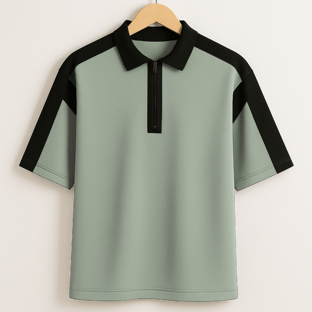 Try This Men Cotton Blend Regular Fit Colorblock Polo T Shirt ( Light Green ) Try This Men Cotton Blend Regular Fit Colorblock Polo T Shirt ( Light Green )