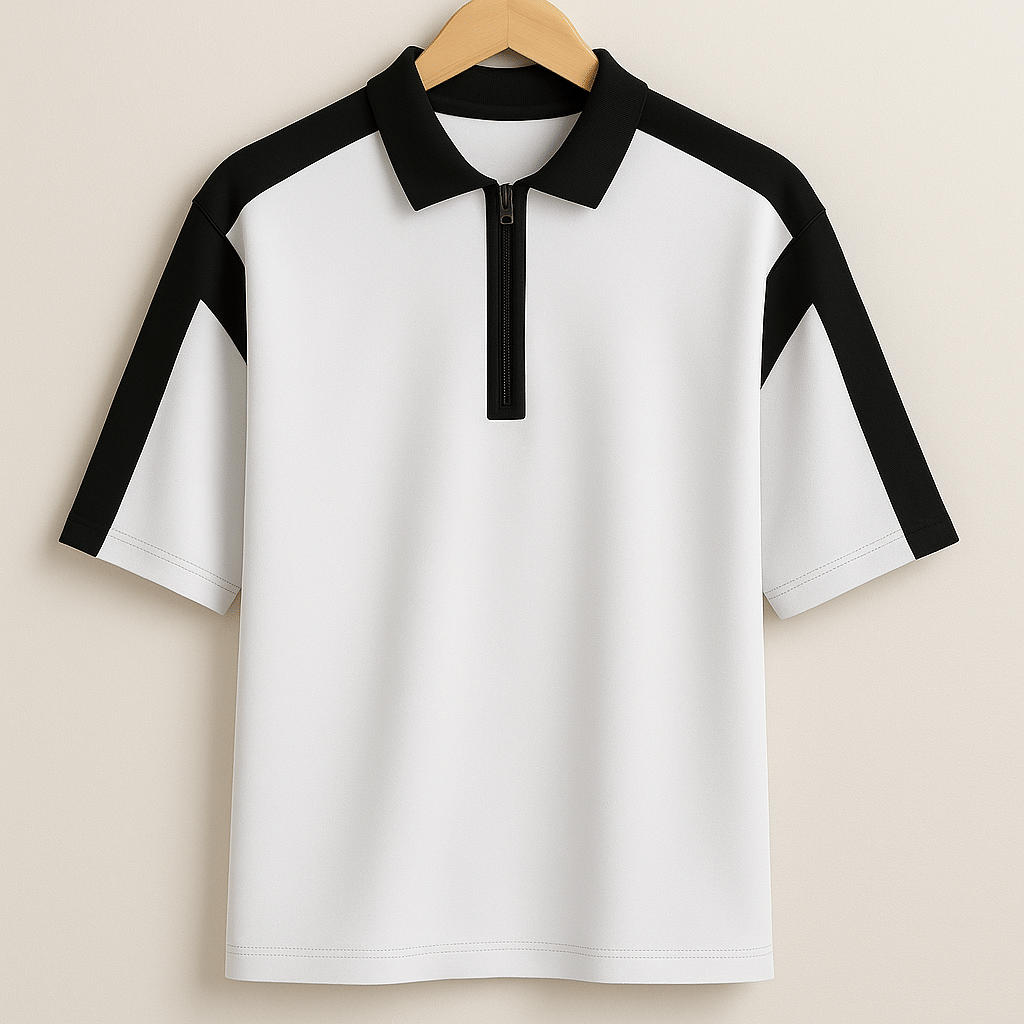 Try This Men Cotton Blend Regular Fit Colorblock Polo T Shirt ( White ) Try This Men Cotton Blend Regular Fit Colorblock Polo T Shirt ( White )