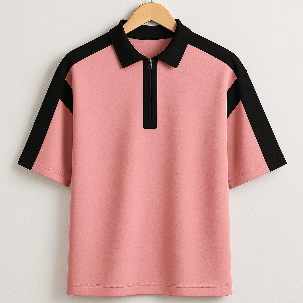 Try This Men Cotton Blend Regular Fit Colorblock Polo T Shirt ( Pink ) Try This Men Cotton Blend Regular Fit Colorblock Polo T Shirt ( Pink )