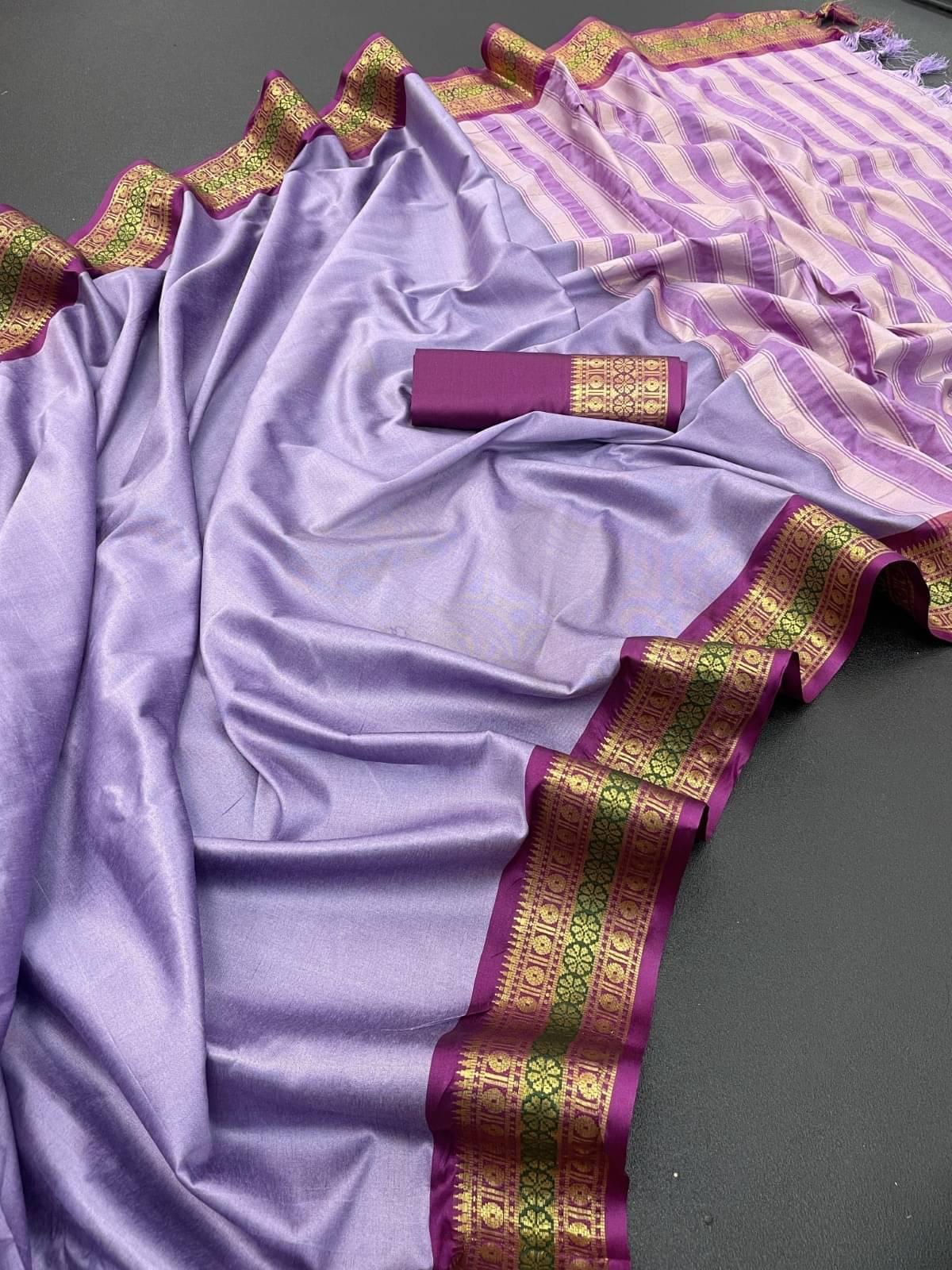 WOVEN STOCK Banarasi Silk Printed Saree With Unstitched Blouse Piece ( Multicolor )     			WOVEN STOCK Banarasi Silk Printed Saree With Unstitched Blouse Piece ( Multicolor )