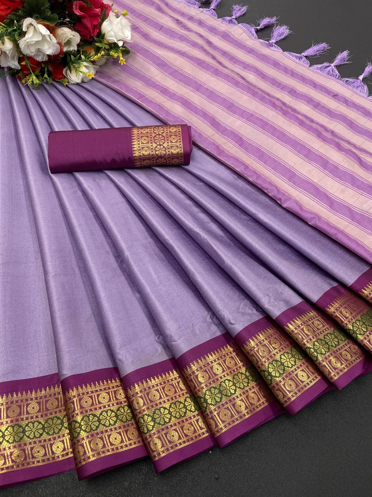WOVEN STOCK Banarasi Silk Printed Saree With Unstitched Blouse Piece ( Multicolor ) WOVEN STOCK Banarasi Silk Printed Saree With Unstitched Blouse Piece ( Multicolor )