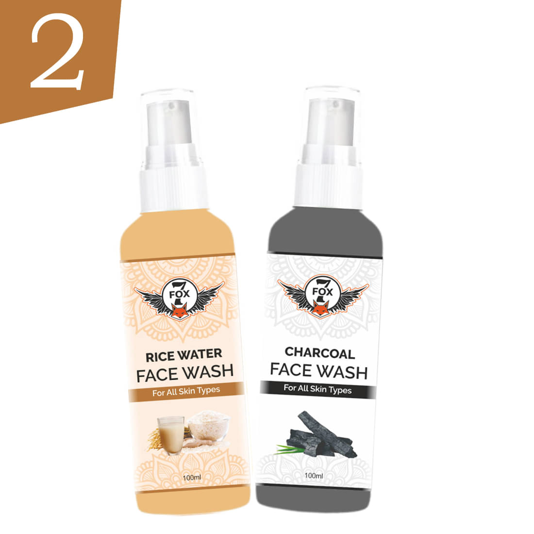     			7 FOX - Daily Use Face Wash For All Skin Type ( Pack of 2 )