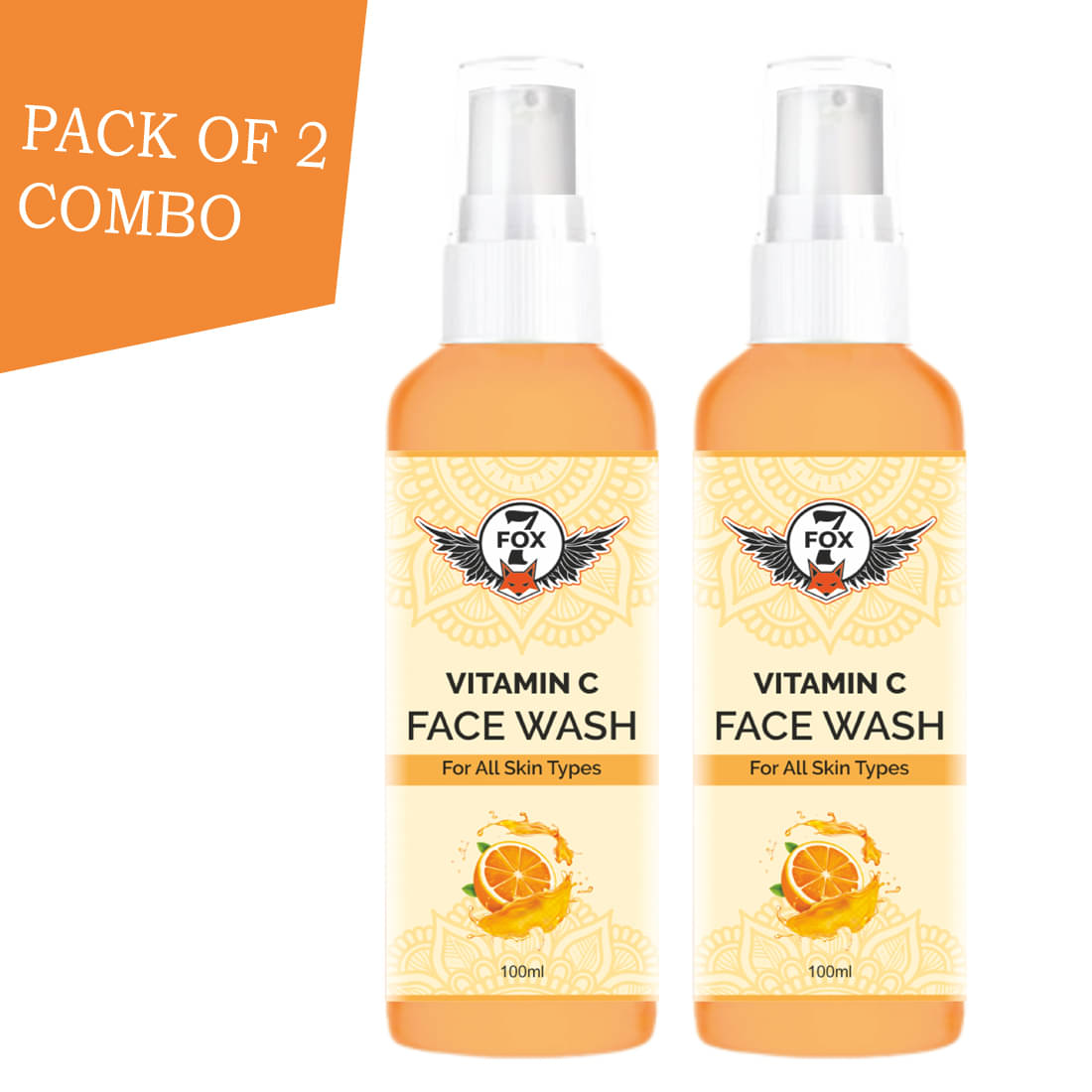     			7 FOX - Daily Use Face Wash For All Skin Type ( Pack of 2 )