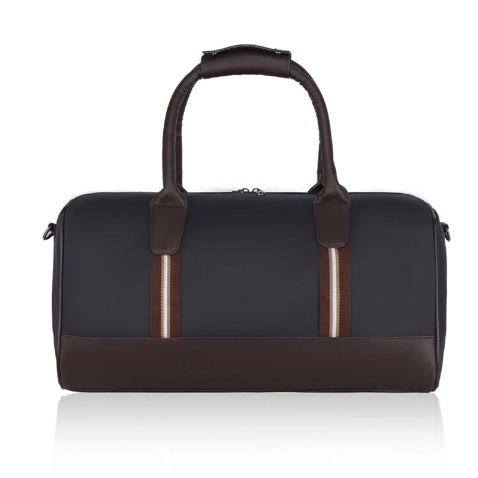     			ADNANi 50 Ltrs Black PU Duffle Bag