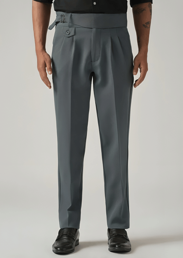     			ARBIA FUNKI Regular Pleated Men's Chinos - Blue ( Pack of 1 )
