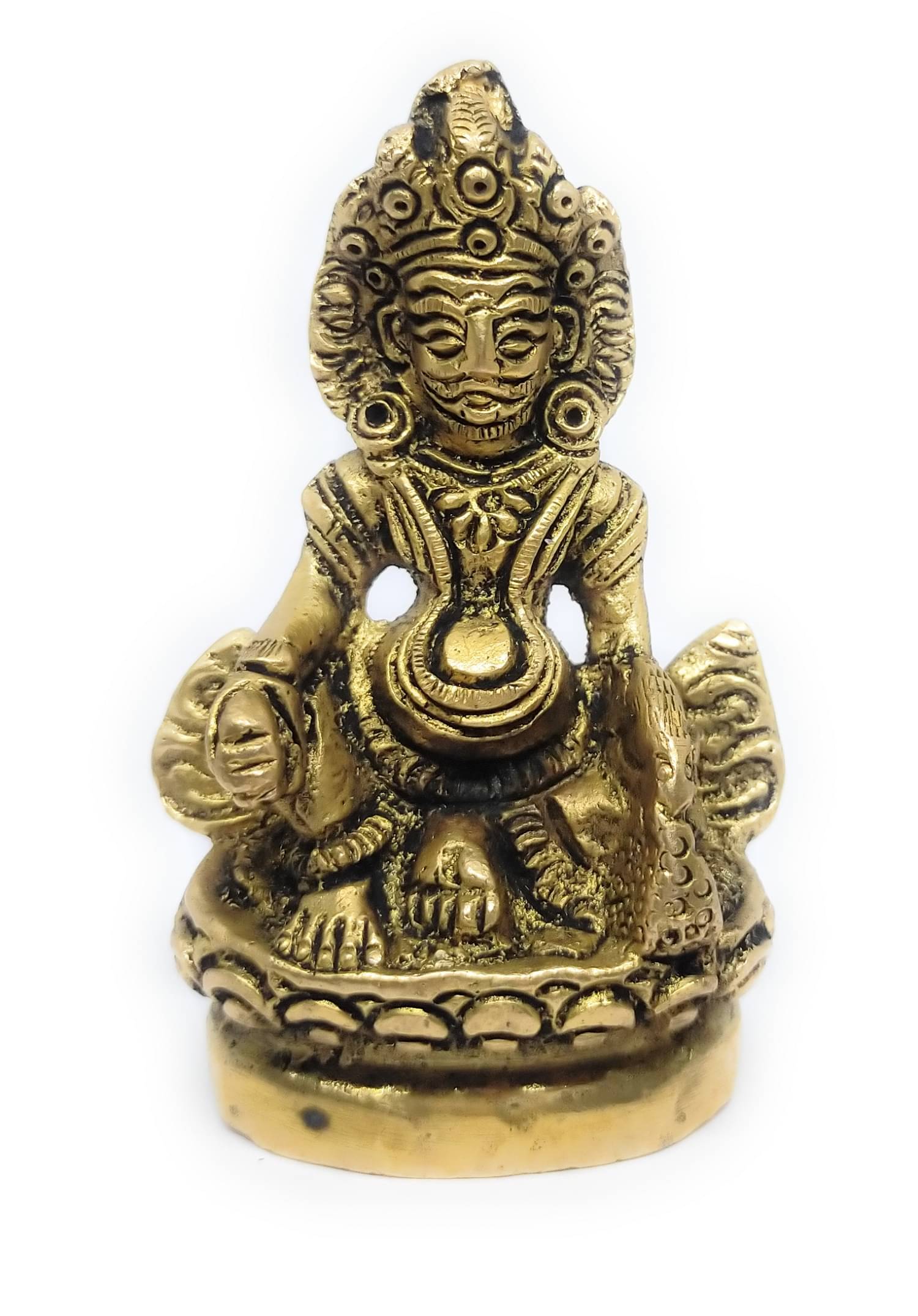 Apna Rudraksha Brass Lord Kuber Idol ( 7.5 cm ) Apna Rudraksha Brass Lord Kuber Idol ( 7.5 cm )
