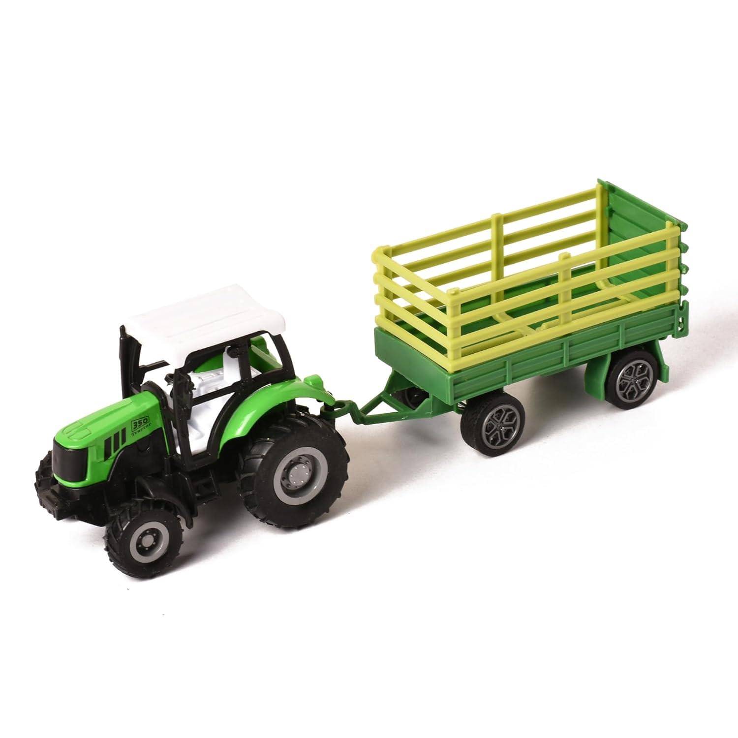 Braintastic Pull Back Inertia Vehicles Farm Tractor With Trolley Truck Agriculture Farm Friction Power Toy For Kids Age 3+ Years Design,Multicolor Braintastic Pull Back Inertia Vehicles Farm Tractor With Trolley Truck Agriculture Farm Friction Power Toy For Kids Age 3+ Years Design,Multicolor
