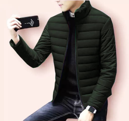     			CATBUNNY Polyester Men's Puffer Jacket - Green ( Pack of 1 )