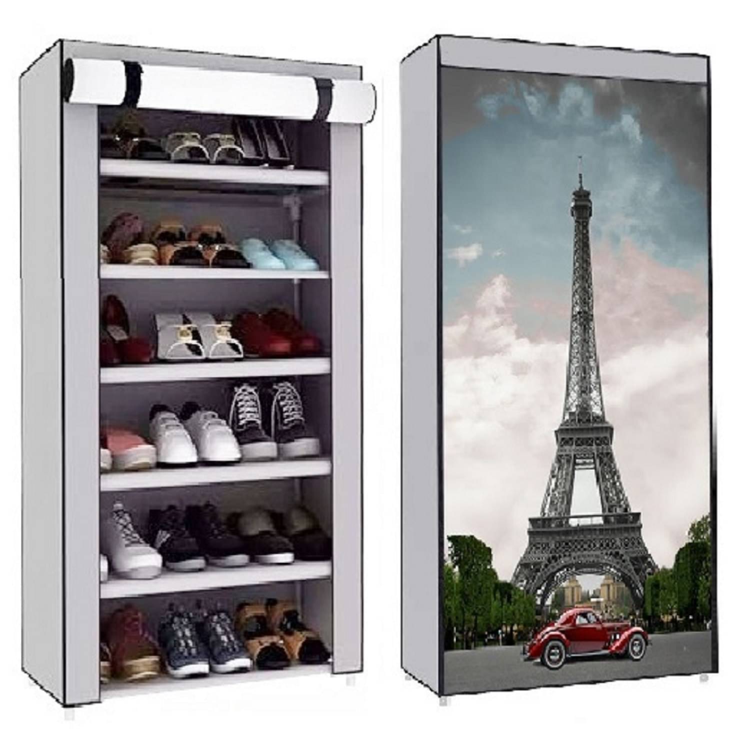     			Collapsible Six Layer Shoe Rack Eiffel Tower