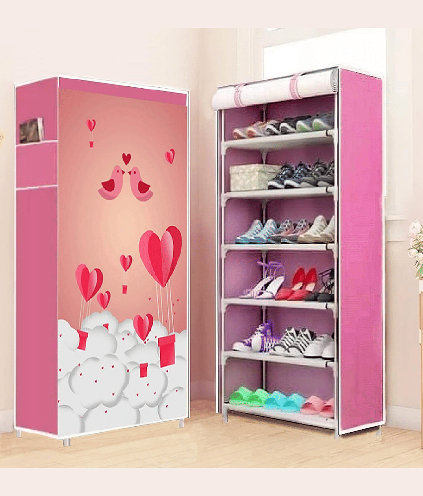 PHILOSHOP Layer Shoe Rack Cover Portable Foldable Shoe Stand Non