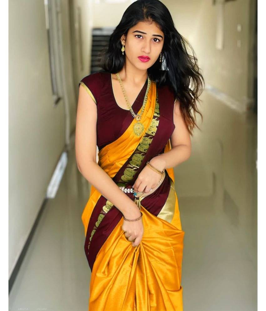 Dnyanada Cotton Silk Embellished Saree With Unstitched Blouse Piece ( Multicolor )     			Dnyanada Cotton Silk Embellished Saree With Unstitched Blouse Piece ( Multicolor )