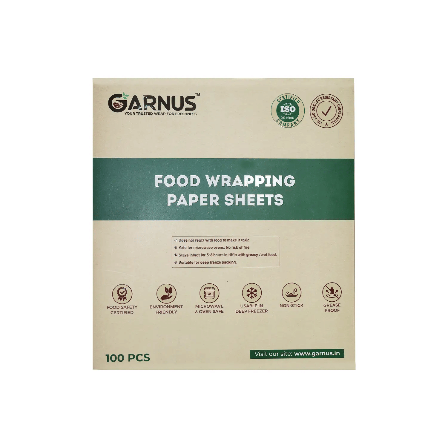 Food Wrapping Sheets – 100 Sheets (300g) – Eco-Friendly, Non-Toxic Parchment Paper for Food Storage     			Food Wrapping Sheets – 100 Sheets (300g) – Eco-Friendly, Non-Toxic Parchment Paper for Food Storage