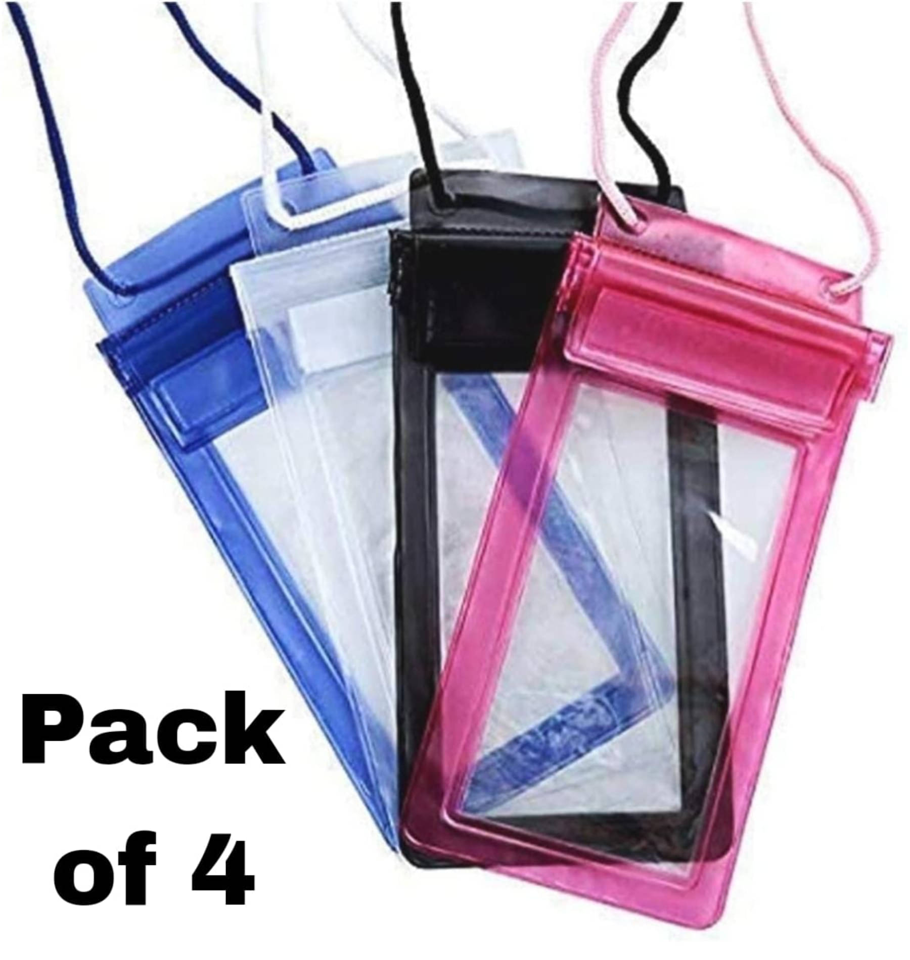     			GMPex Waterproof Pouch Bag Cover for Mobile Phone (Pack of 4) Travel Pouch