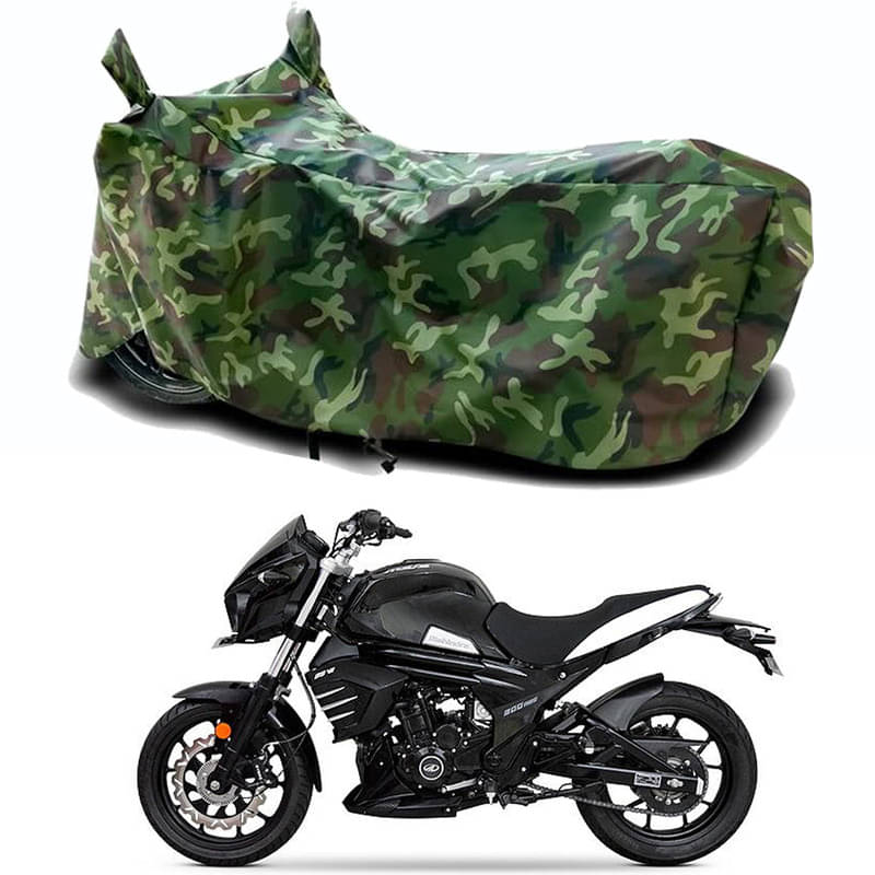 Gali Bazar Bike Body Cover for Mahindra Mojo 300 Pearl (Pack of 1 ) , Jungle Gali Bazar Bike Body Cover for Mahindra Mojo 300 Pearl (Pack of 1 ) , Jungle