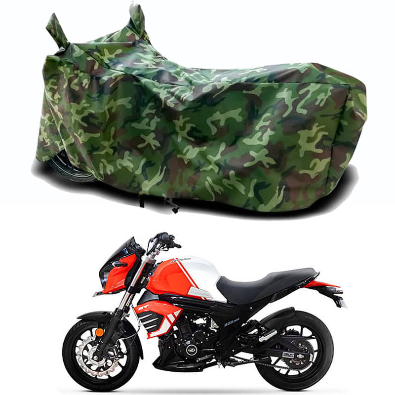 Gali Bazar Bike Body Cover for Mahindra Mojo 300 ABS BS6 (Pack of 1 ) , Jungle Gali Bazar Bike Body Cover for Mahindra Mojo 300 ABS BS6 (Pack of 1 ) , Jungle