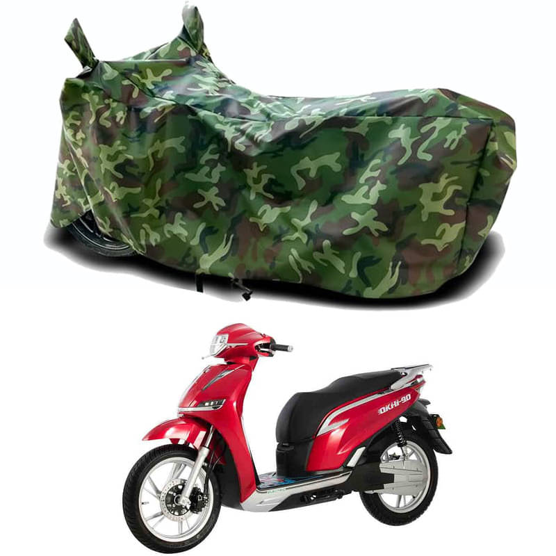     			Gali Bazar Bike Body Cover for Okinawa Okhi90 STD (Pack of 1 ) , Jungle