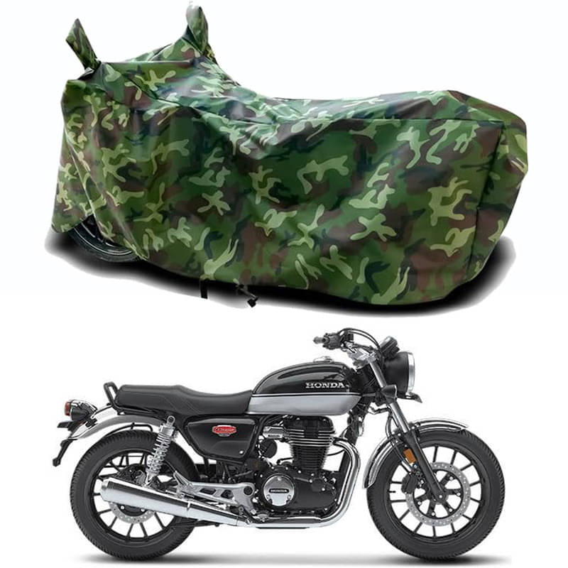     			Gali Bazar Bike Body Cover for Honda Hness CB350 DLX (Pack of 1 ) , Jungle