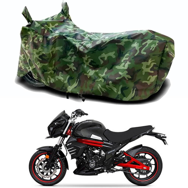 Gali Bazar Bike Body Cover for Mahindra Mojo 300 BS6 (Pack of 1 ) , Jungle Gali Bazar Bike Body Cover for Mahindra Mojo 300 BS6 (Pack of 1 ) , Jungle